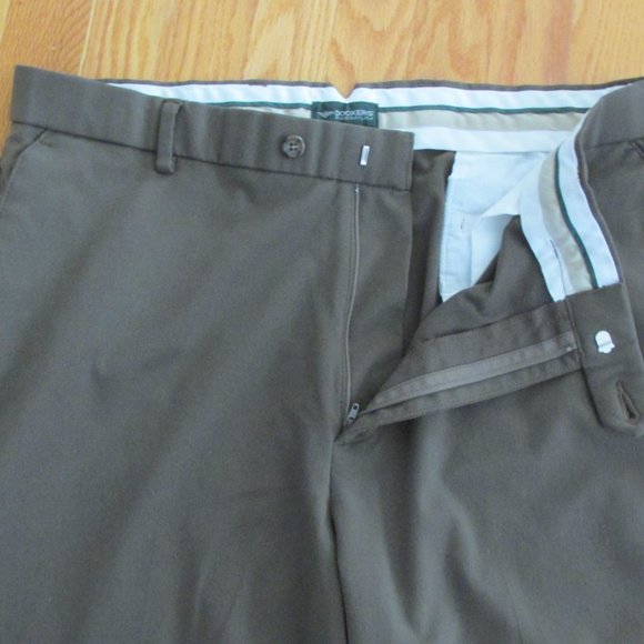 DOCKERS PREMIUM MEN'S SIZE 36 X 30 TROUSER OLIVE GREEN RELAXED FIT PANTS SLACKS - Picture 5 of 16